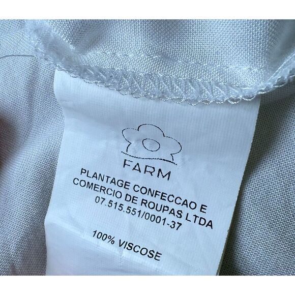 Farm Rio Dahlia Floral Crochet Trim Maxi Dress, Size XS - Picture 4 of 4